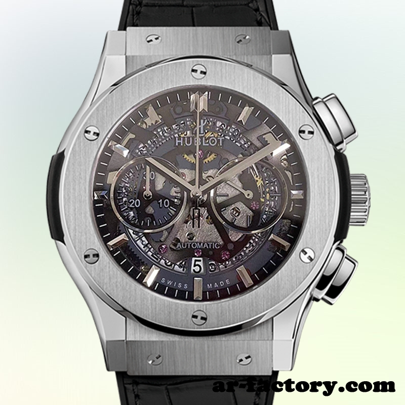 AR Hublot Tourbillon Skeleton Titanium Replica 45mm 506.NX.0170.LR Men ...